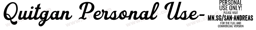 Quitgan Personal Use字体转换